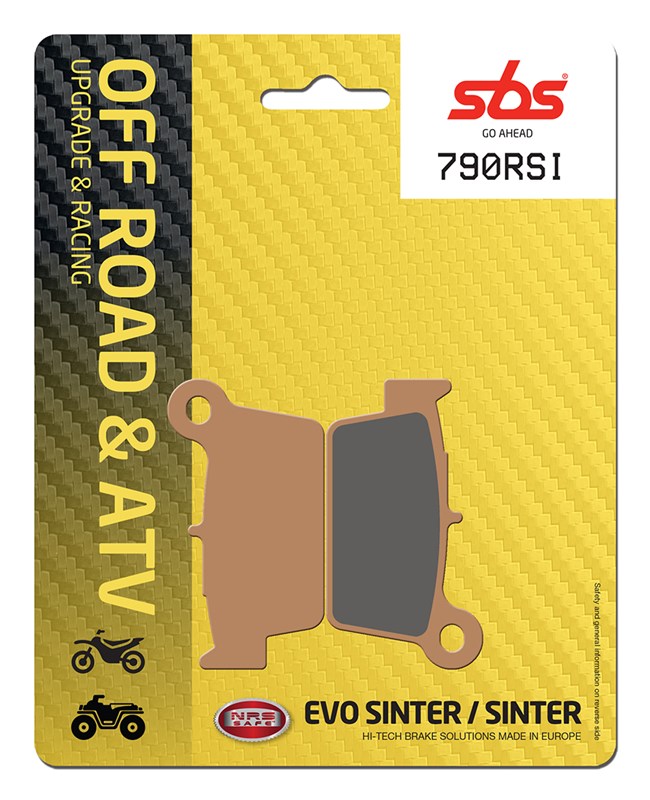 SBS brake pads KH367 OFF-ROAD racing sinteredcolour gold YAMAHA yz/yzf, KAWASAKI kxf, SUZUKI rmz rear(790RSI)